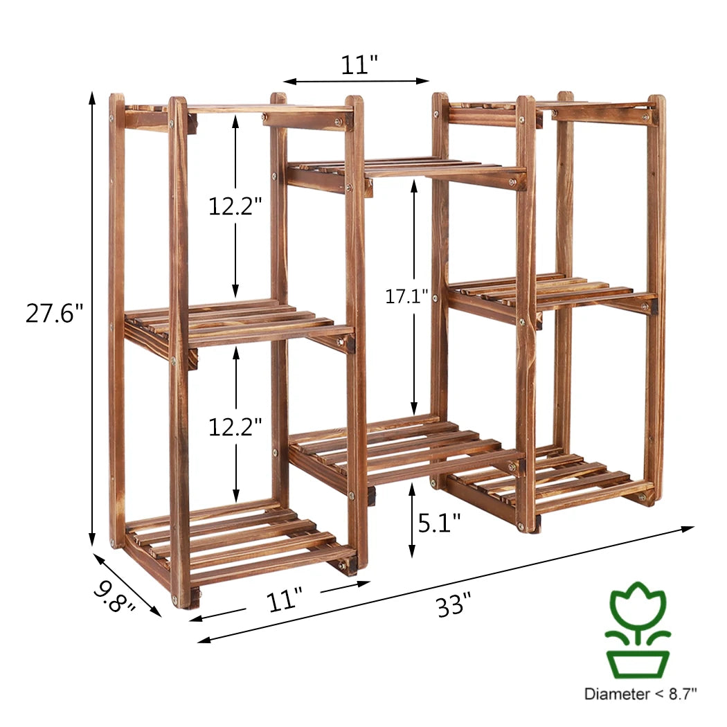 Multi-Tier Stylish Bamboo Plant Stand