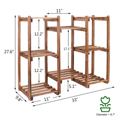 Multi-Tier Stylish Bamboo Plant Stand