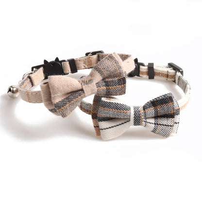 Plaid Pets Bowtie Collar Set