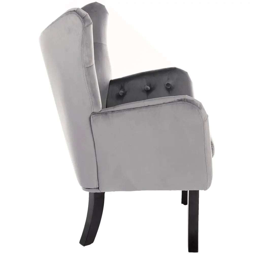 Modern Velvet High Back Accent Chair