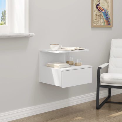 Modern Hanging Bedside Table with Drawer