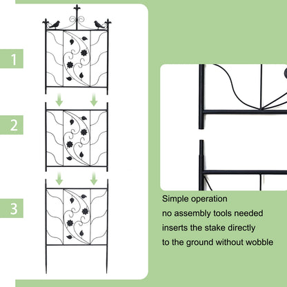 Metal Black Garden Trellis