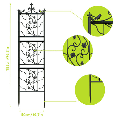 Metal Black Garden Trellis