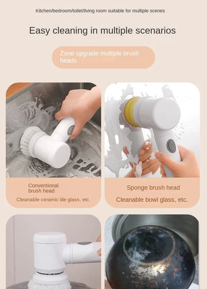 Wireless Multi-functional Electric Cleaning Brush