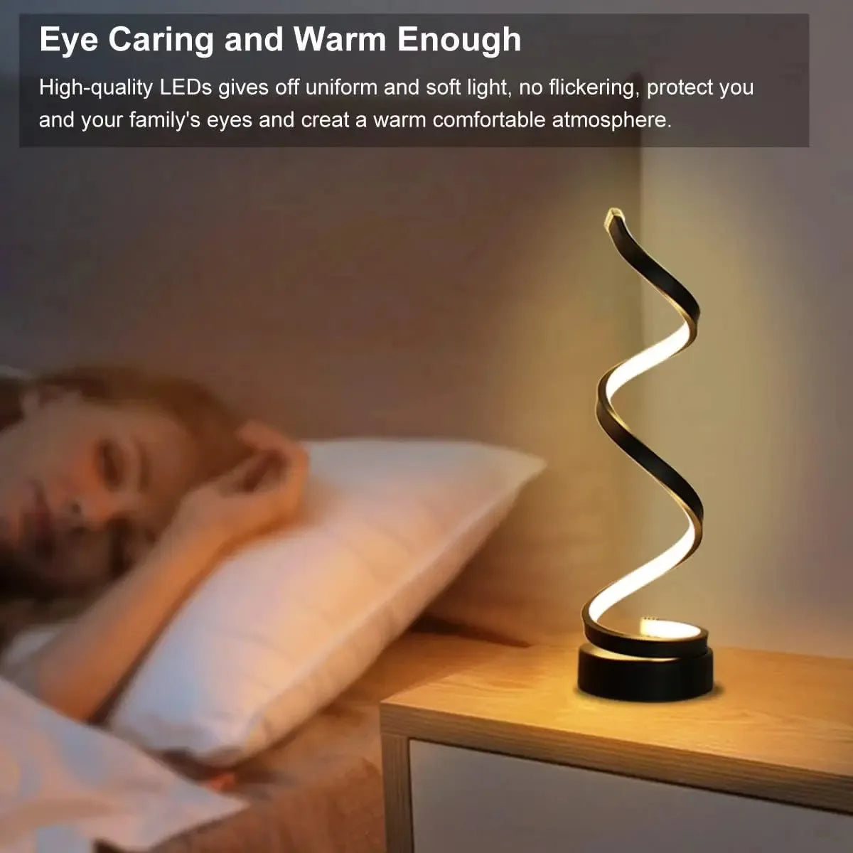 Modern Minimalist Spiral Table Lamp