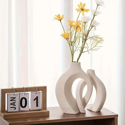 Hollow Nordic Minimalist Vase Set (2 pcs)