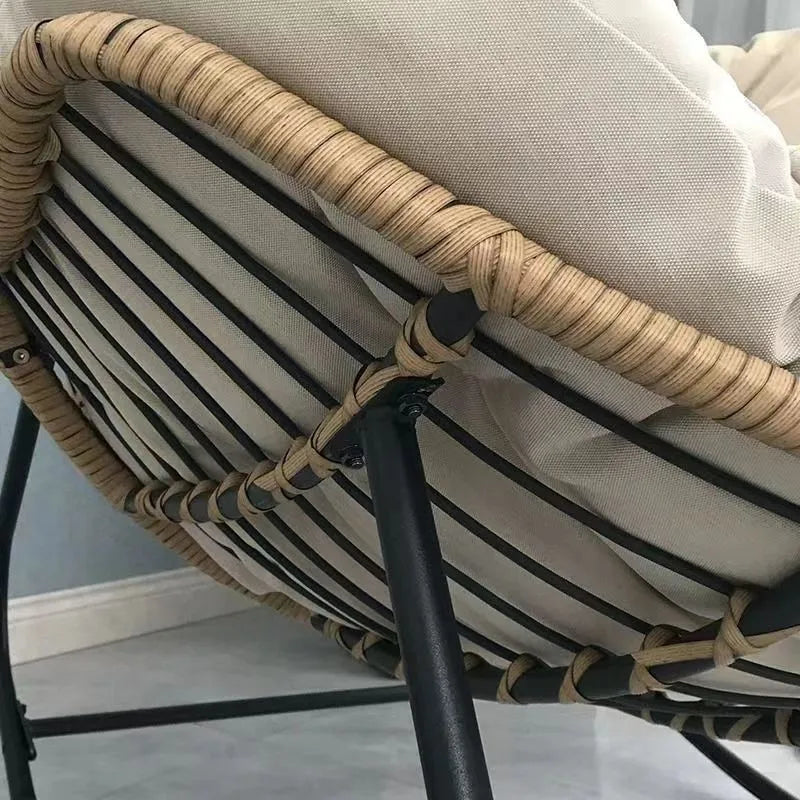 Elegant Rattan Nest Rocking Chair