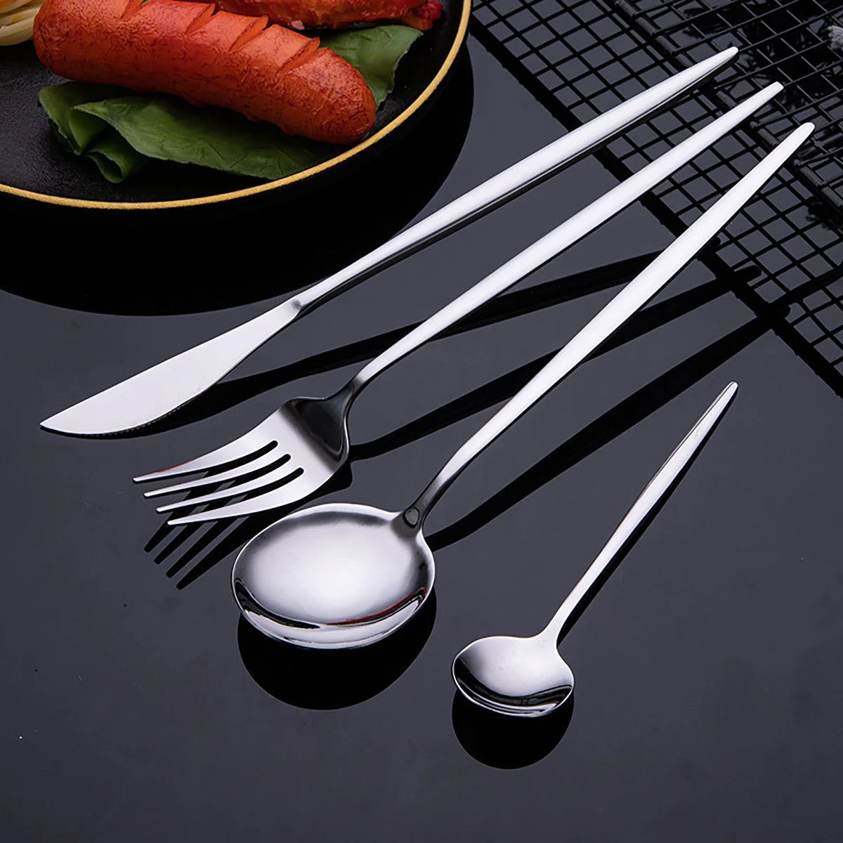 24-Piece Stainless Steel Cutlery Set