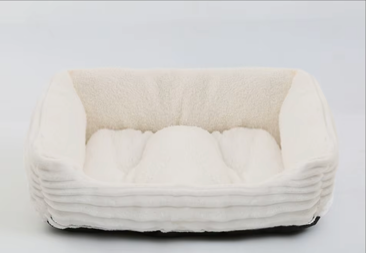 Plush Cozy Waterproof Square Pet Bed