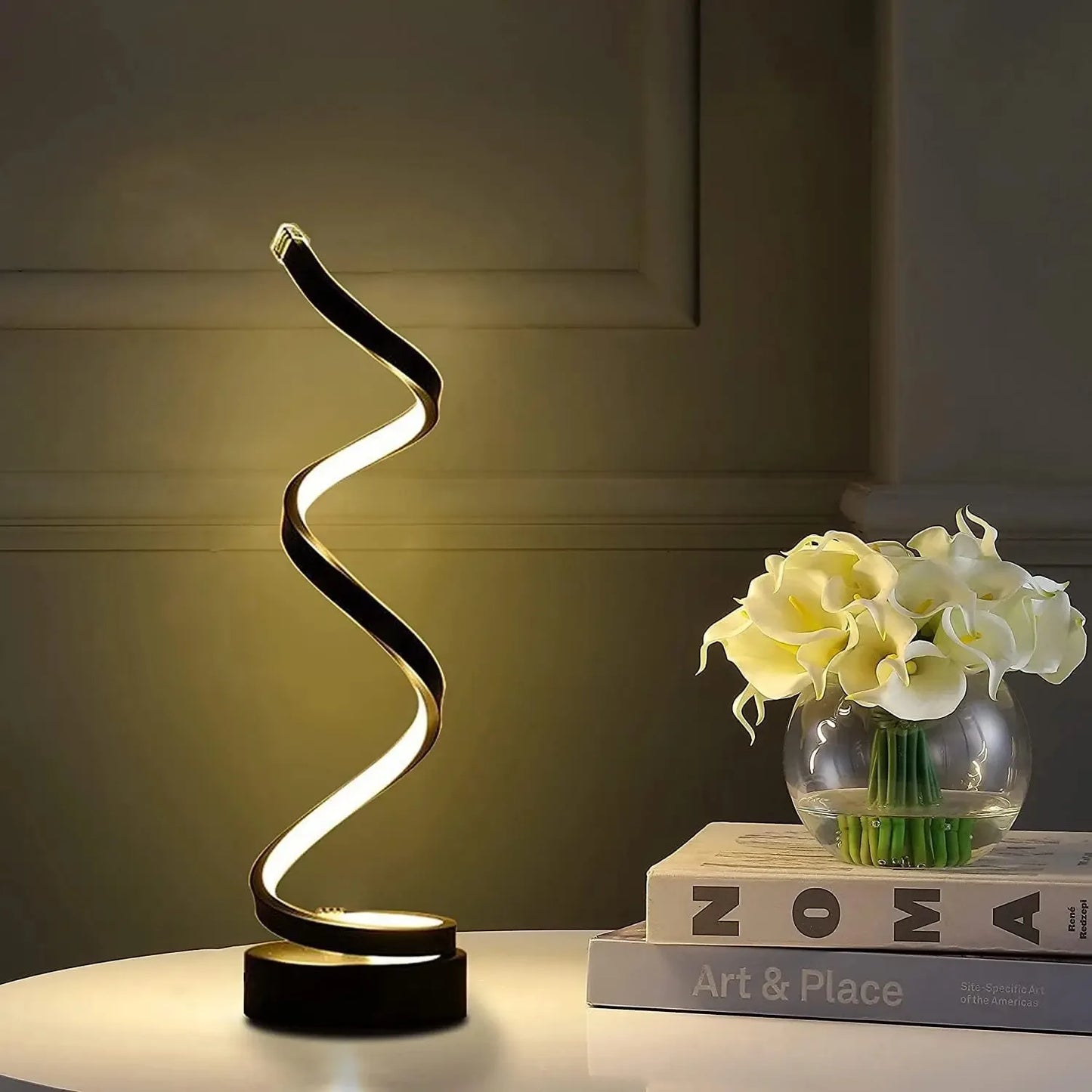 Modern Minimalist Spiral Table Lamp